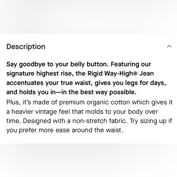 Everlane High Rise Rigid 27x28 - Picture 5 of 12